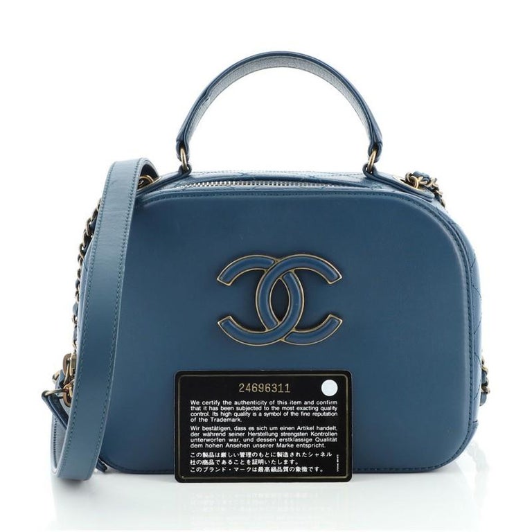 chanel Coco Curve Vanity Case Calfskin and Quilted Goatskin Small at  1stDibs