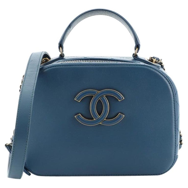 chanel Coco Curve Vanity Case Calfskin and Quilted Goatskin Small at  1stDibs