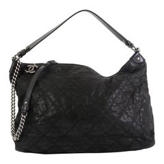 Chanel Coco Daily Hobo Quilted Iridescent Calfskin Large 