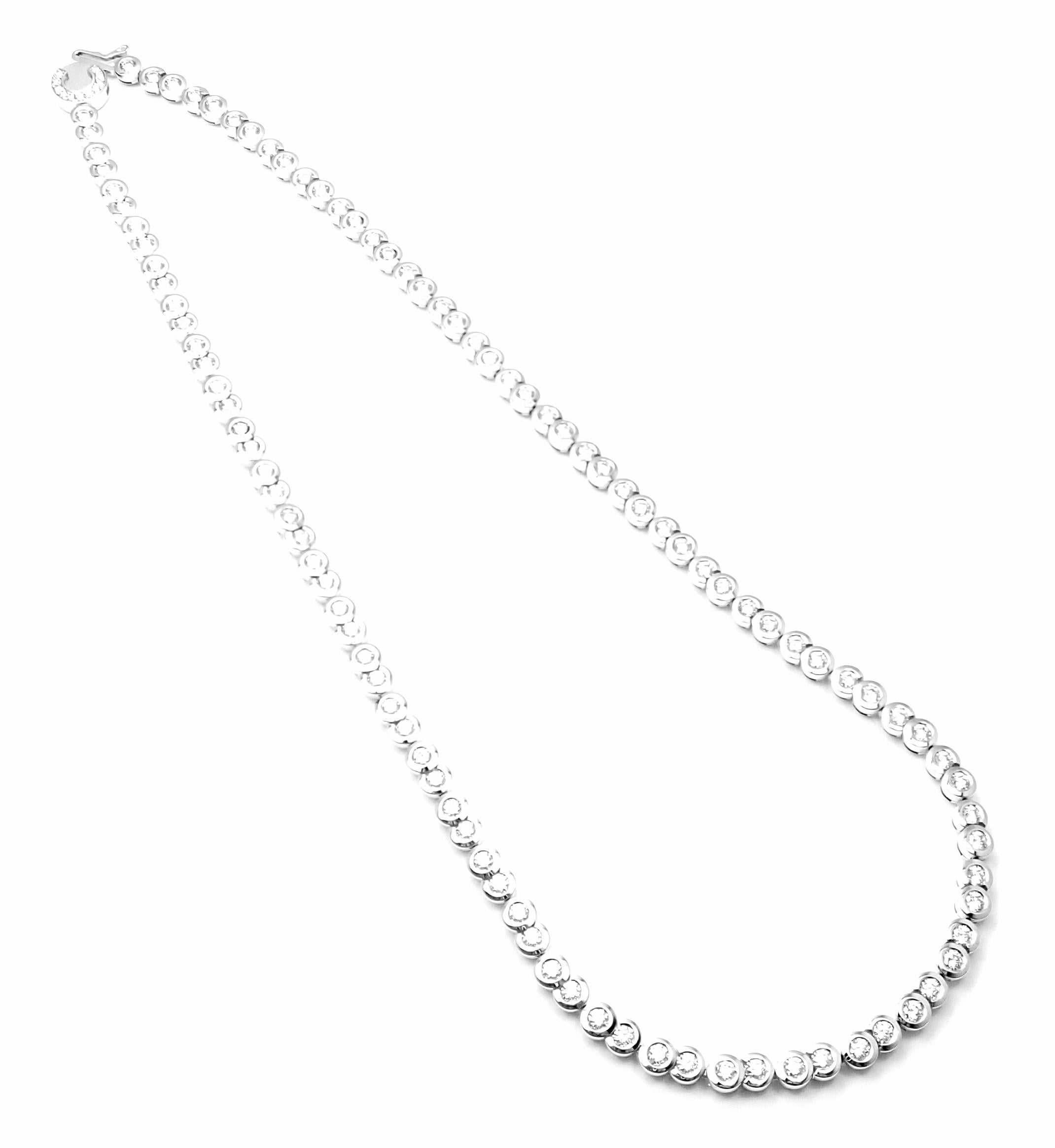 Chanel Coco Diamond Line Tennis White Gold Necklace 3