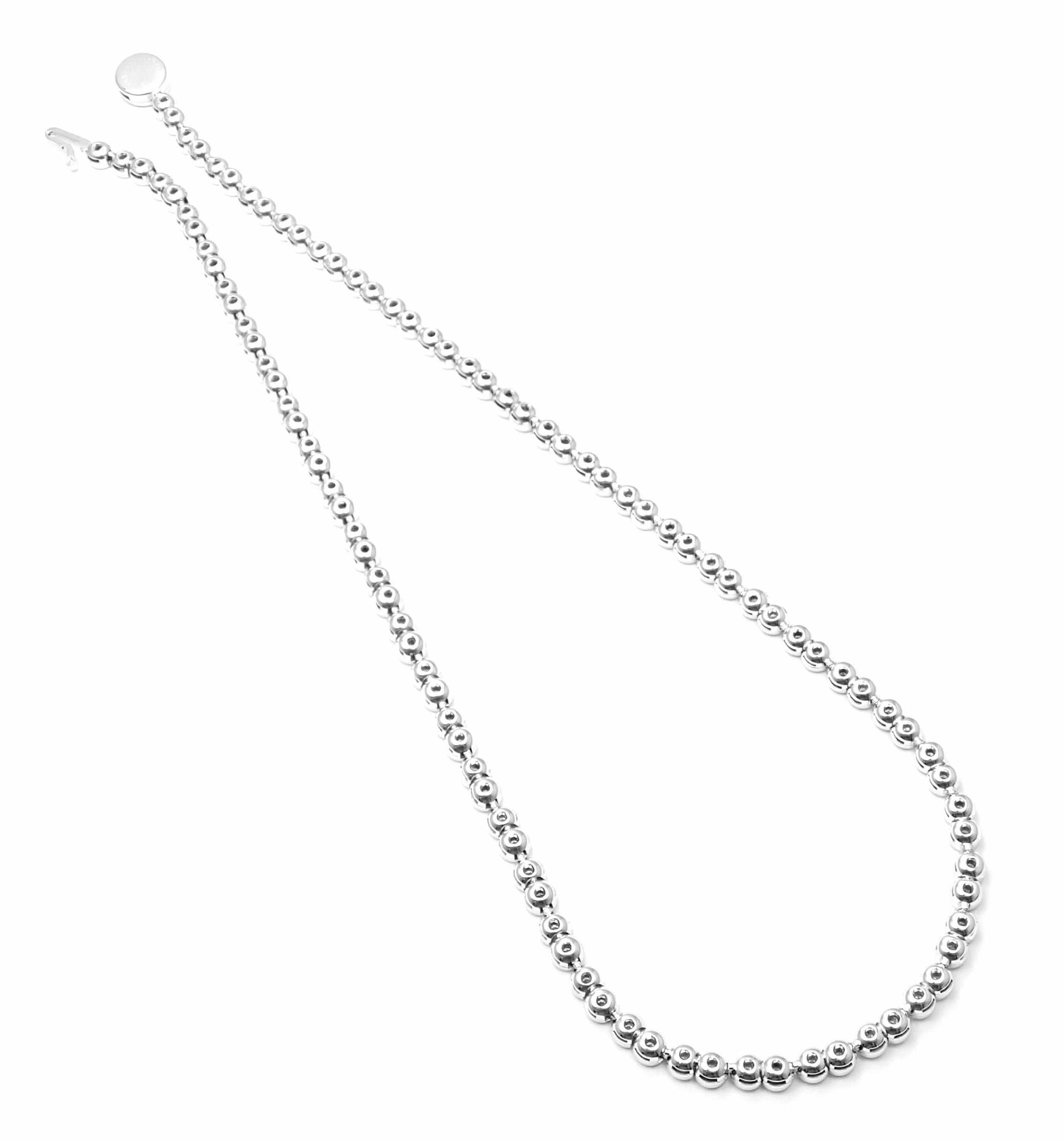 Chanel Coco Diamond Line Tennis White Gold Necklace 4