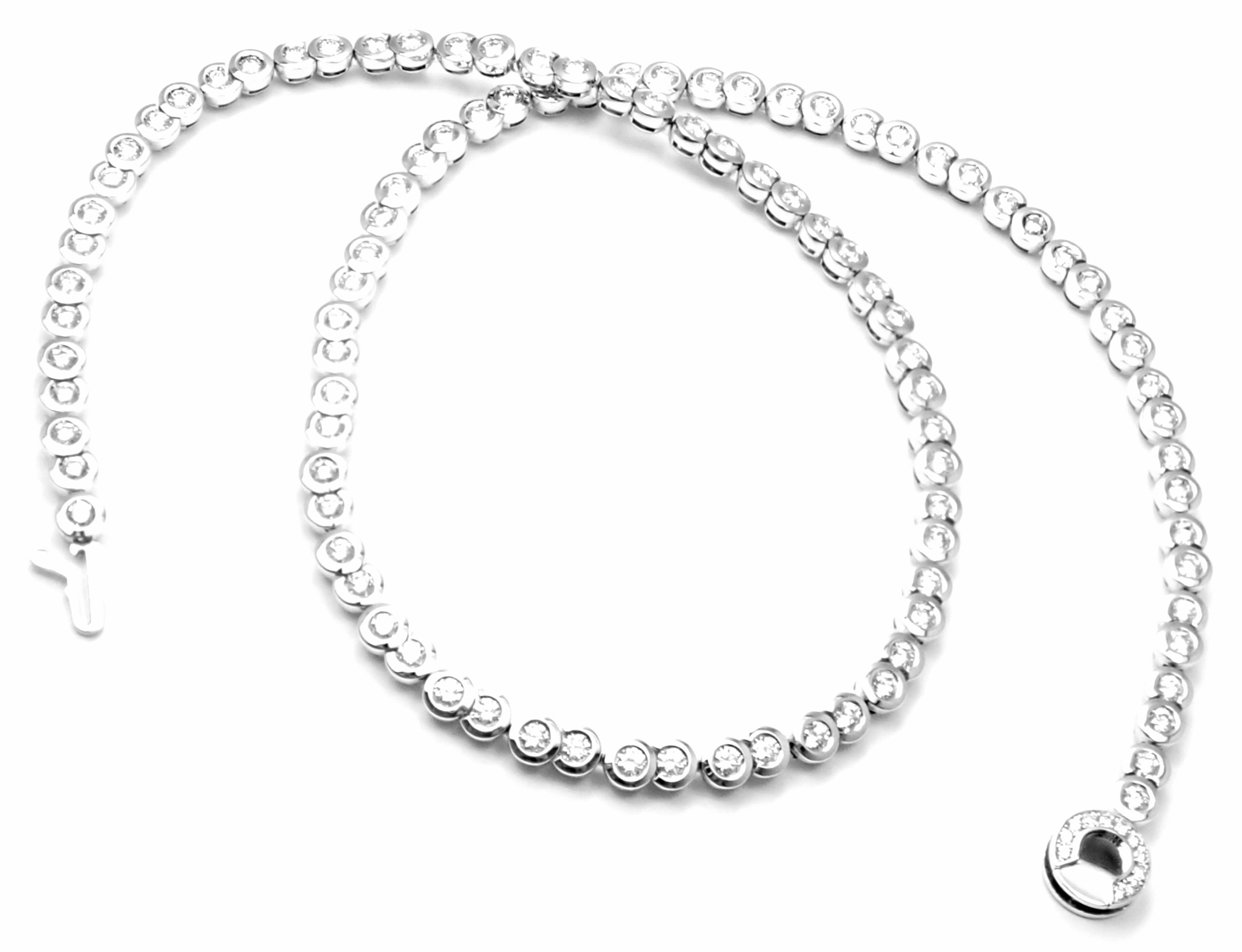 Chanel Coco Diamond Line Tennis White Gold Necklace 2