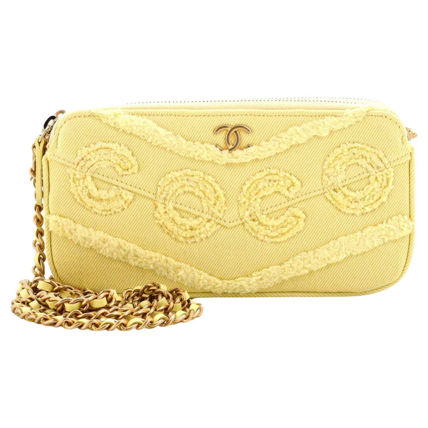 chanel fold over clutch