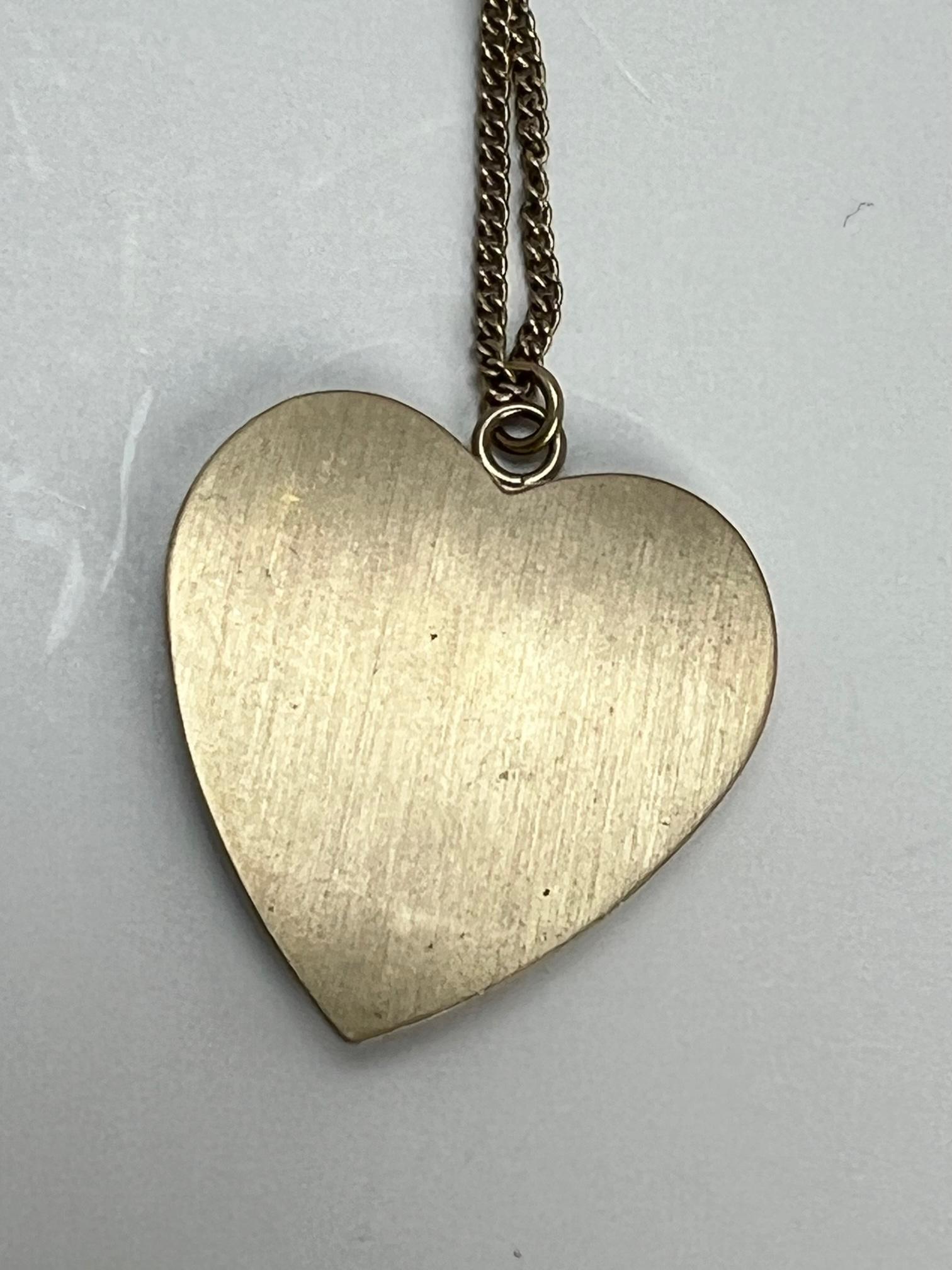 CHANEL Coco Enamel Heart Necklace 5