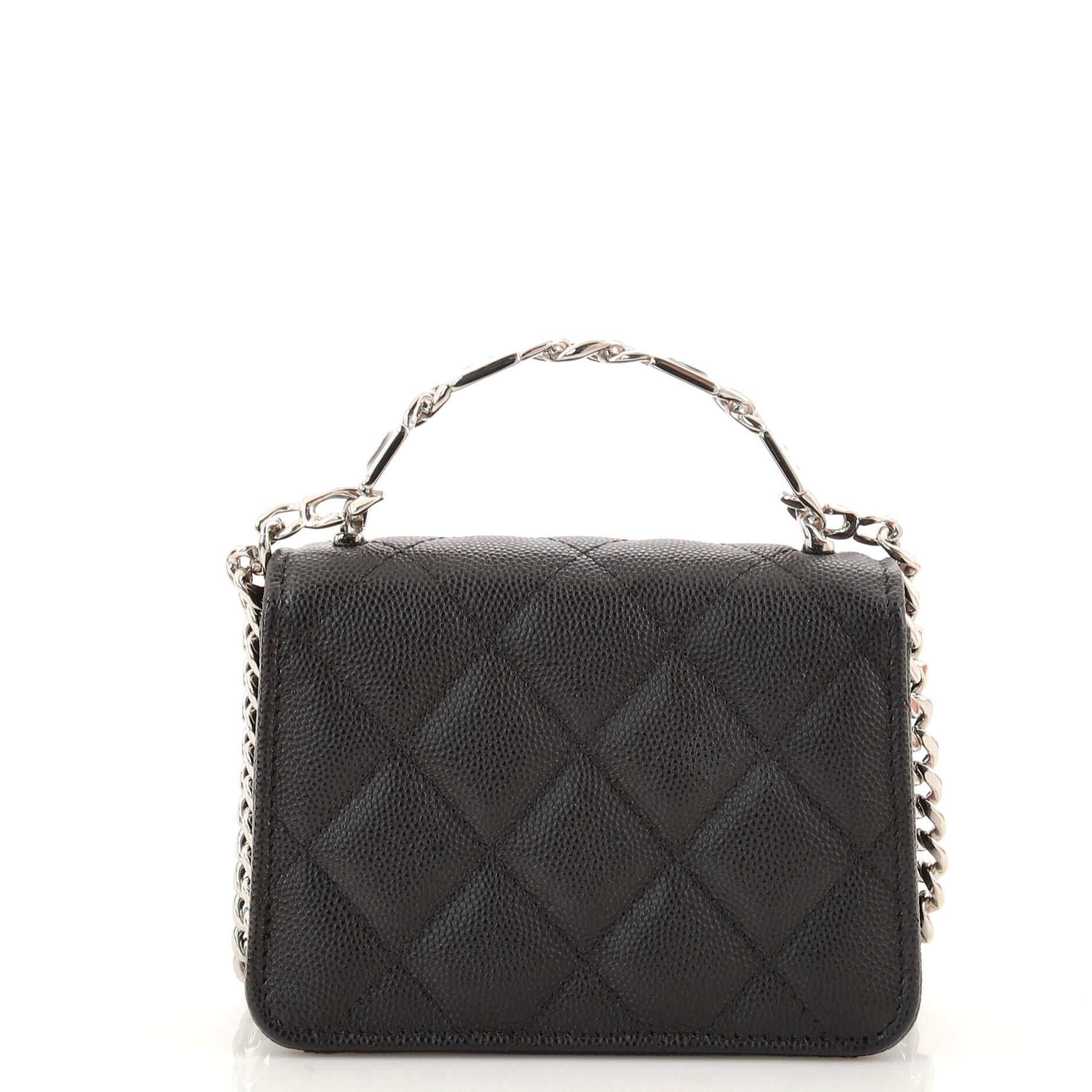 chanel enamel handle bag