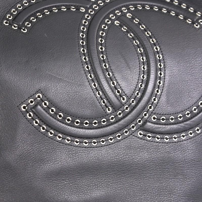 Women's or Men's Chanel Coco Eyelets Shopping Tote Calfskin Large