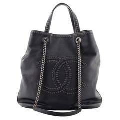Chanel Coco Eyelets Shopping Tote Caviar Large