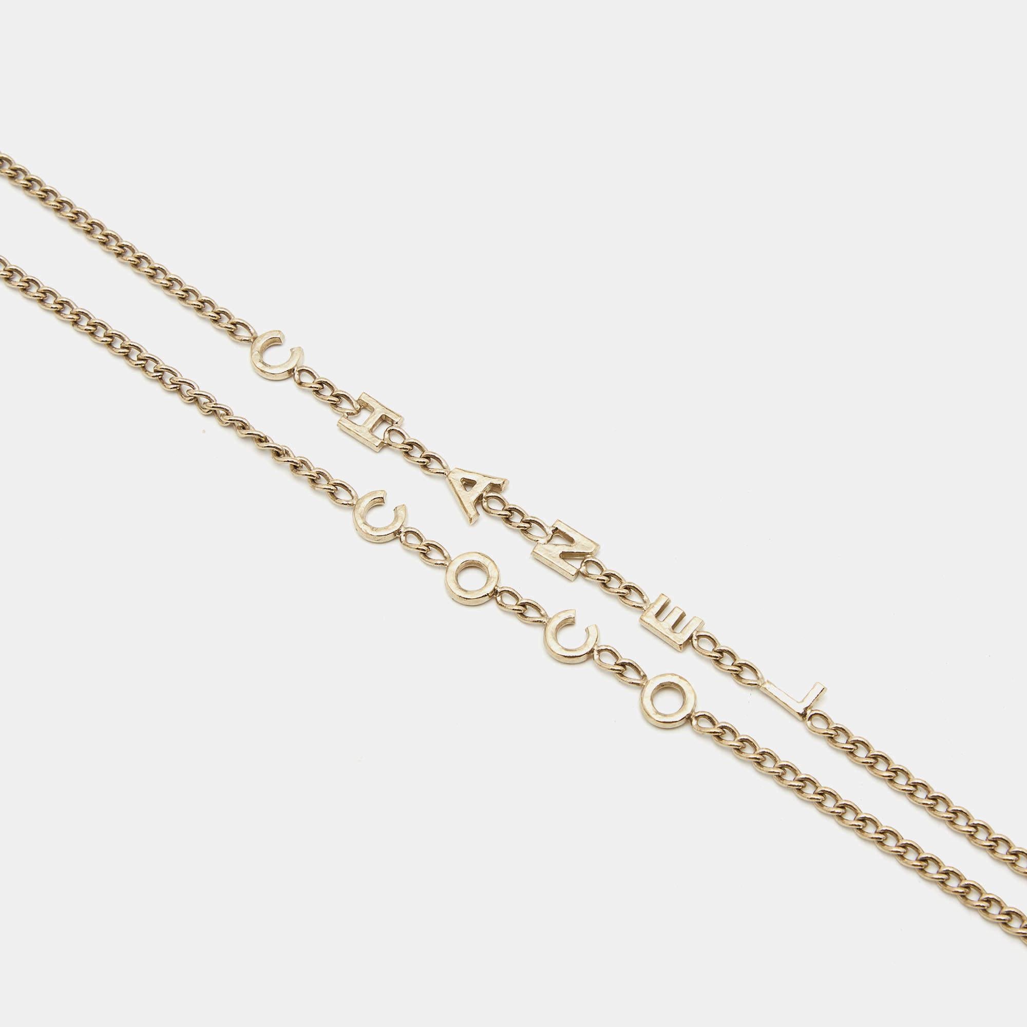 coco chanel paperclip necklace