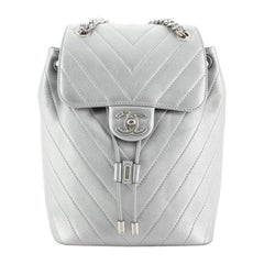 Chanel Coco Flap Backpack Chevron Calfskin Mini
