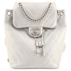 Chanel Coco Flap Backpack Chevron Calfskin Mini