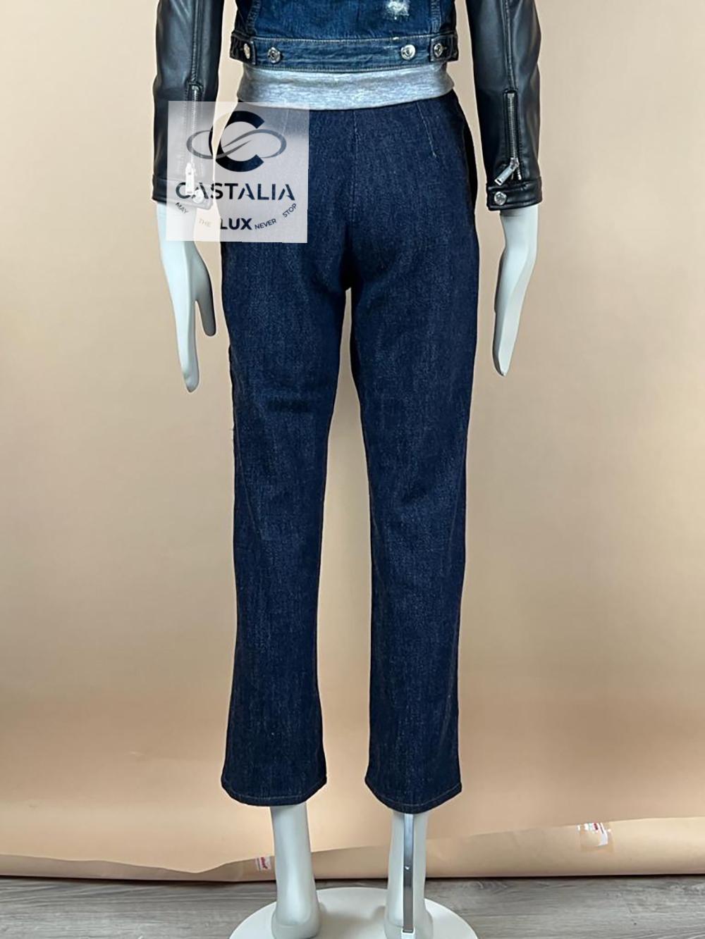 Chanel Coco Gabrielle Embroidery Jeans 36 FR For Sale 5