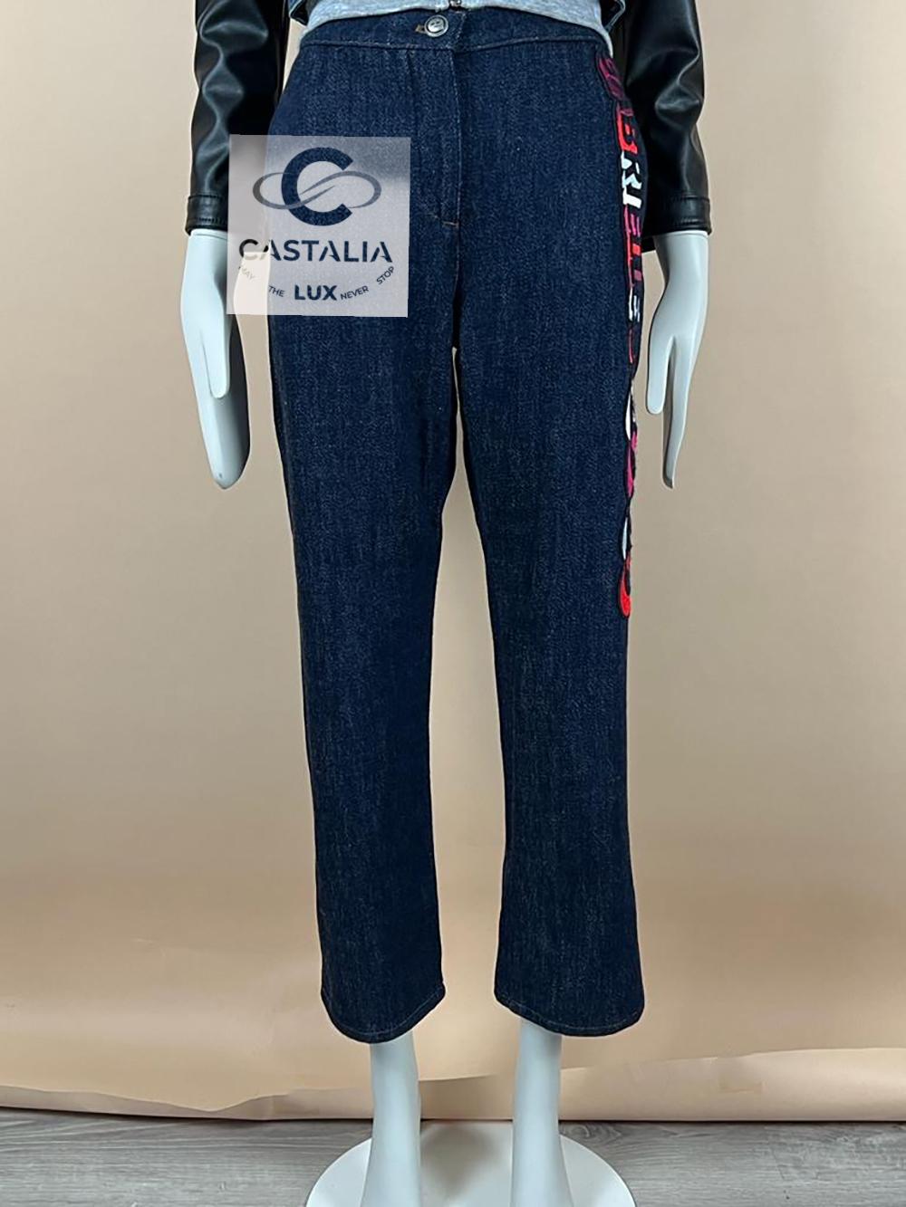 Women's or Men's Chanel Coco Gabrielle Embroidery Jeans 36 FR For Sale