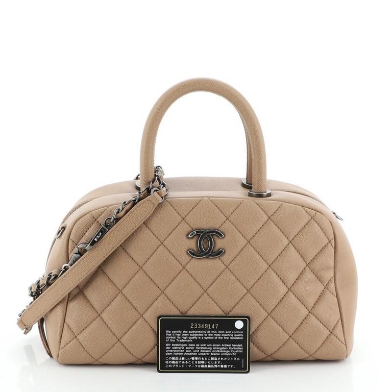 Chanel Coco Top Handle Bag Quilted Caviar Mini at 1stDibs
