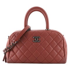 Chanel Coco Handle Bowling Bag Quilted Caviar Small