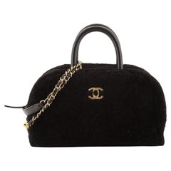 Chanel Coco Handle Bowling Bag Shearling Medium