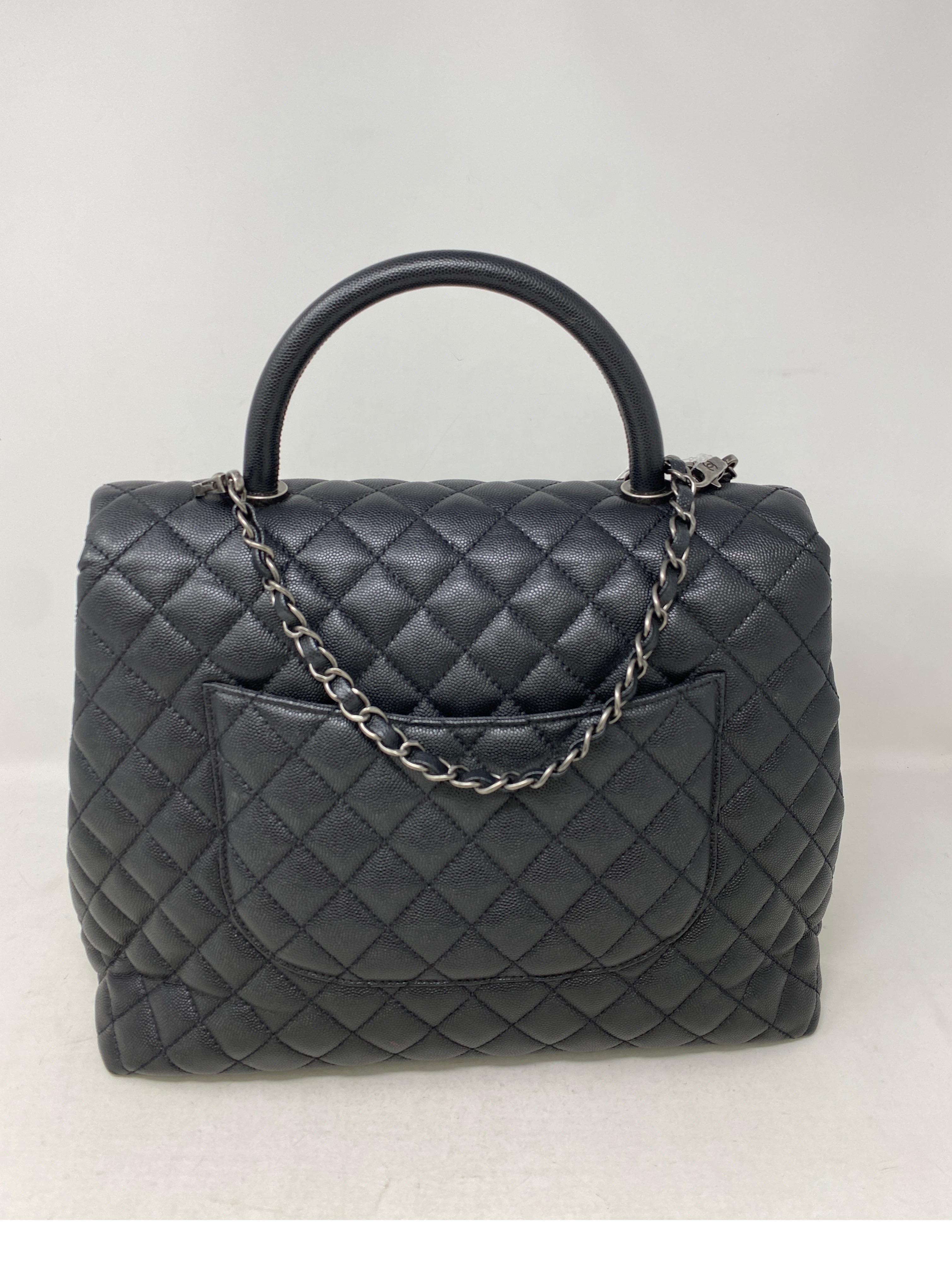 Black Chanel Coco Handle Large Bag