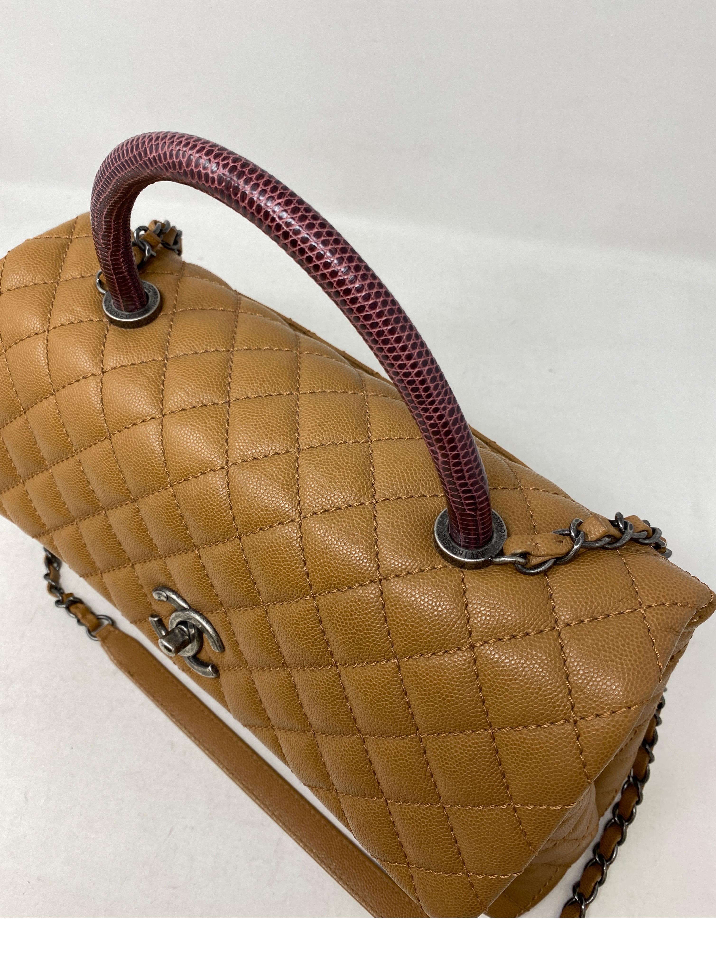 Chanel Coco Handle Lizard Bag 8