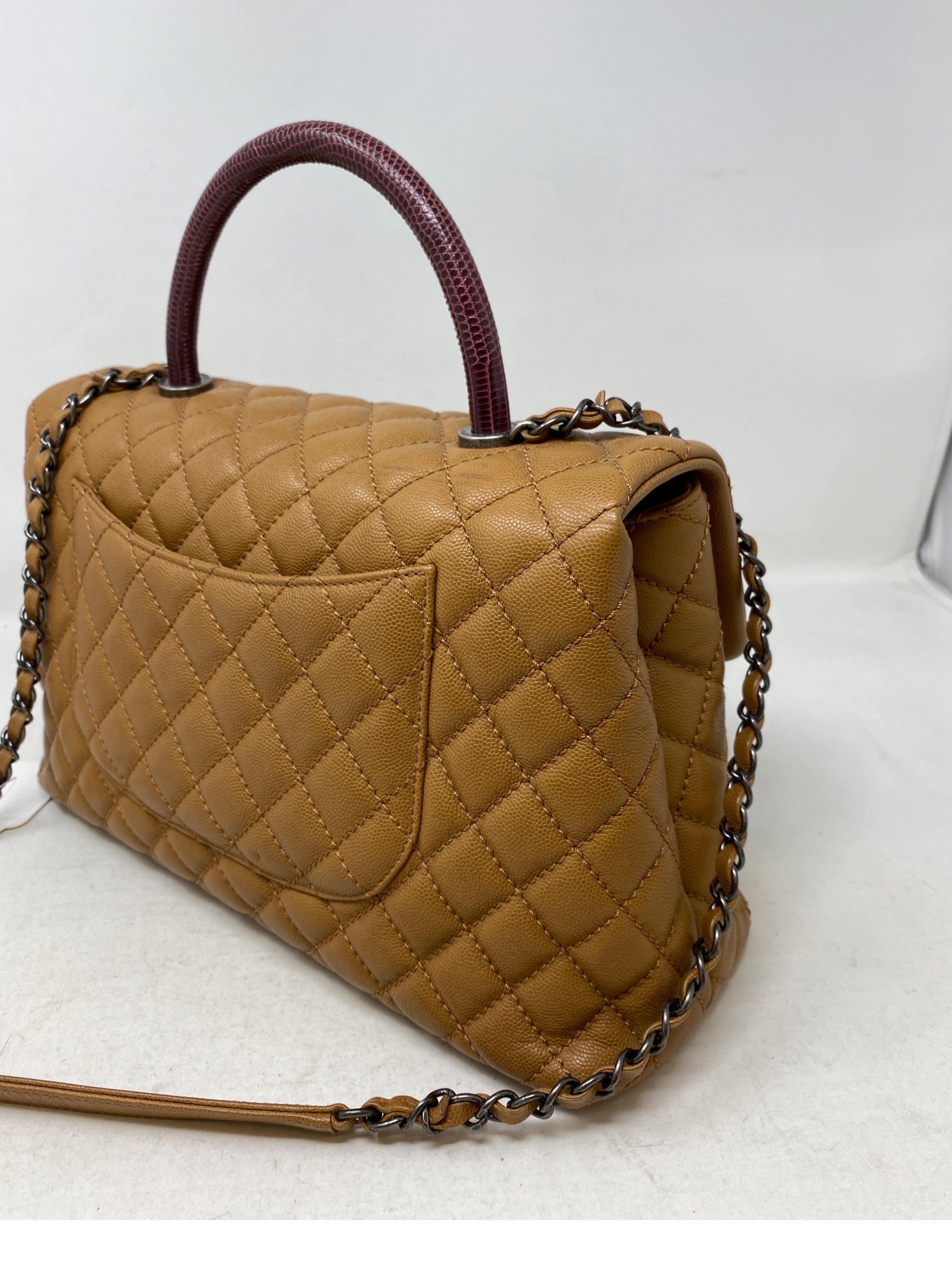 Chanel Coco Handle Lizard Bag In Excellent Condition In Athens, GA