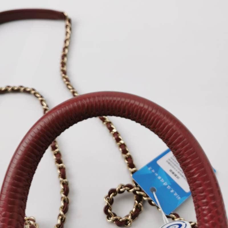Chanel Coco Handle Mini Burgundy Caviar Leather Crossbody Bag 6