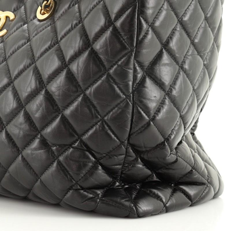 Chanel Coco Handle Shopping Tote Quilted Aged Calfskin Large 1