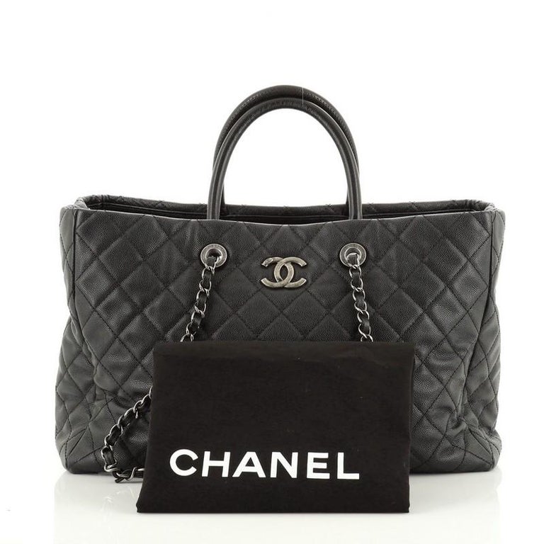 Chanel Coco Handle Shopping Tote Quilted Caviar Large at 1stDibs ...