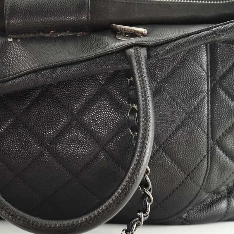 Chanel Coco Handle Shopping Tote Quilted Caviar Large 2