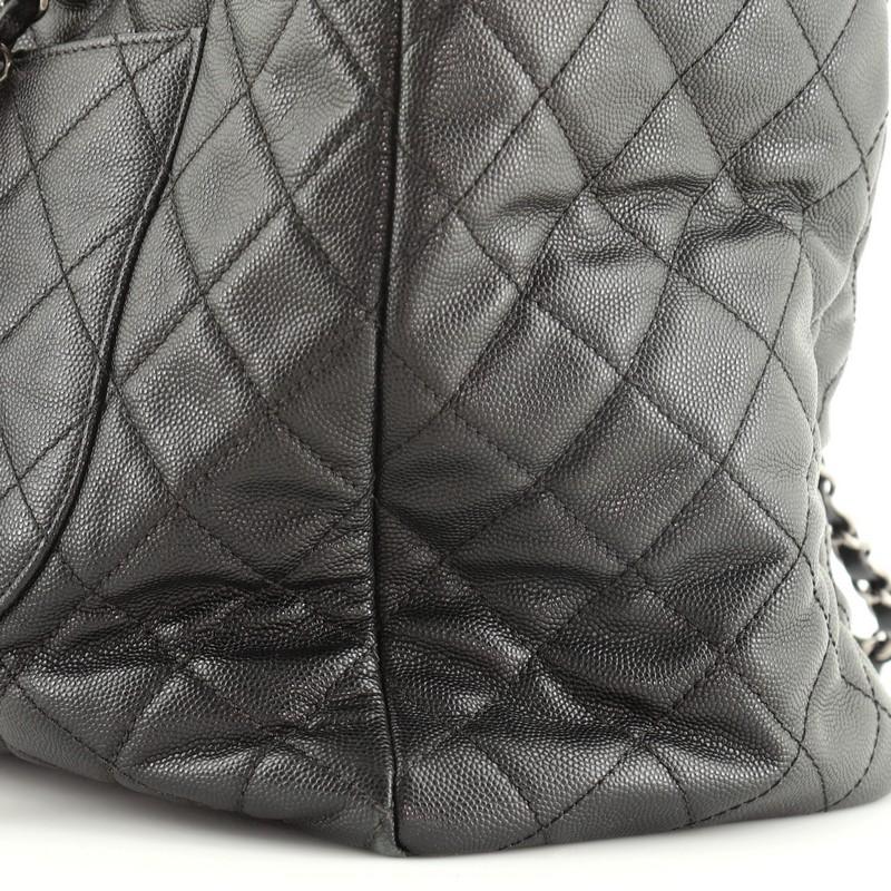 Chanel Coco Handle Shopping Tote Quilted Caviar Large 3