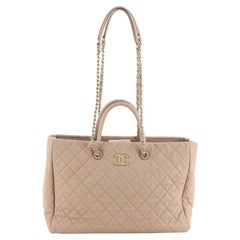 Chanel Coco Handle Shopping Tote Quilted Caviar Large 