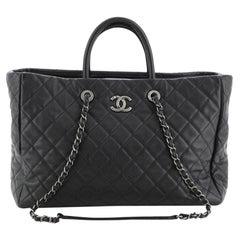 Chanel Coco Handle Shopping Tote Quilted Caviar Large