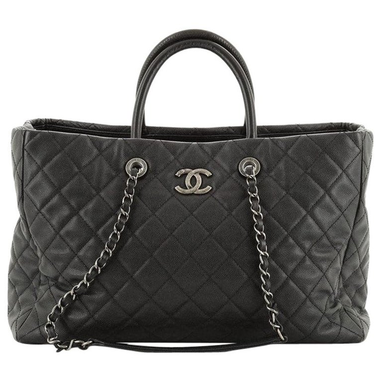Chanel Coco Handle Shopping Tote Quilted Caviar Large at 1stDibs ...