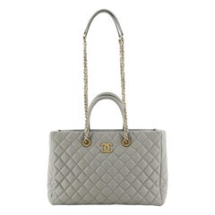 Chanel Coco Handle Shopping Tote Quilted Caviar Medium