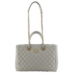 Chanel Coco Handle Shopping Tote Quilted Caviar Medium