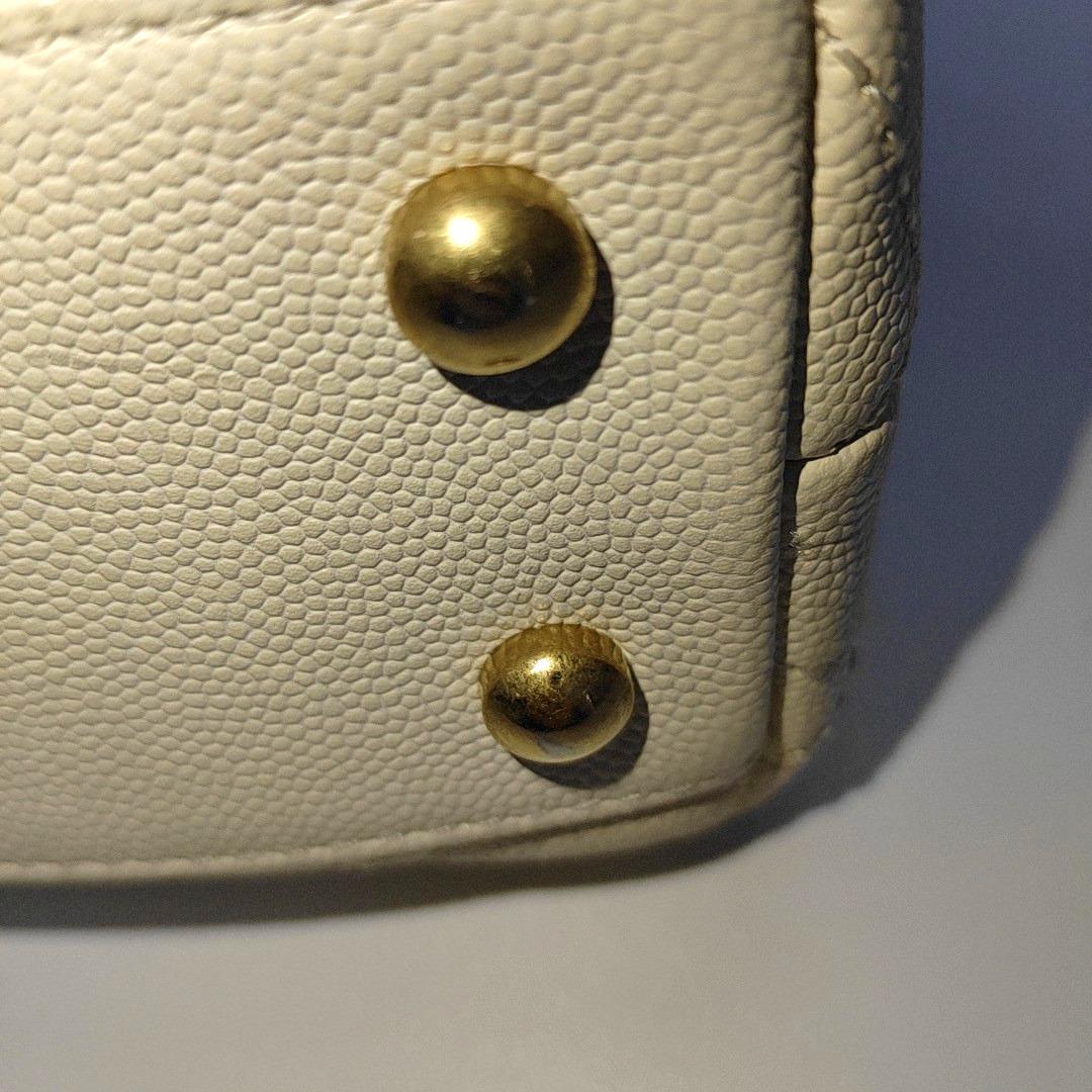 Chanel Coco Handle Small Beige Caviar Leather Gold Hardware, 2017 10