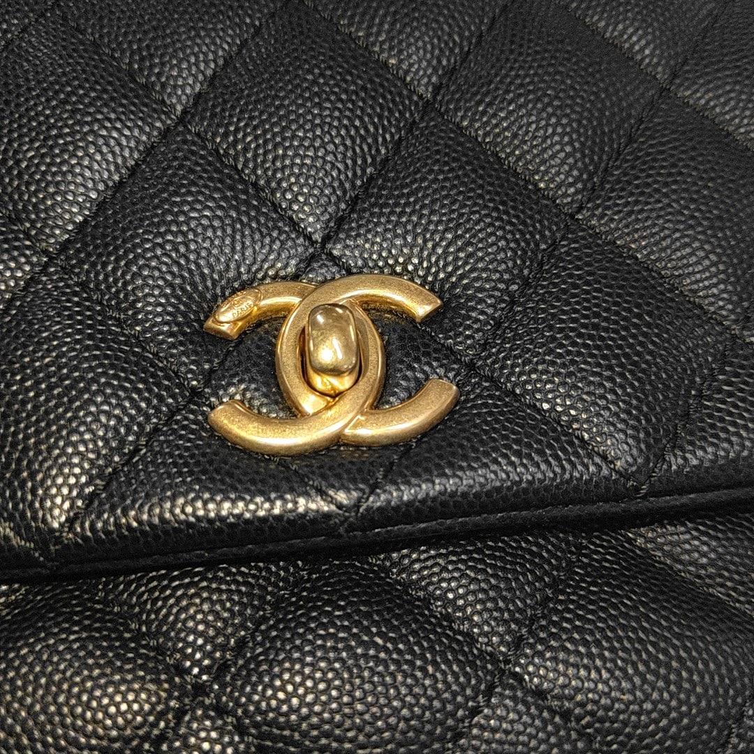 Chanel Coco Handle Small Black Caviar Leather Gold Hardware 2017 3