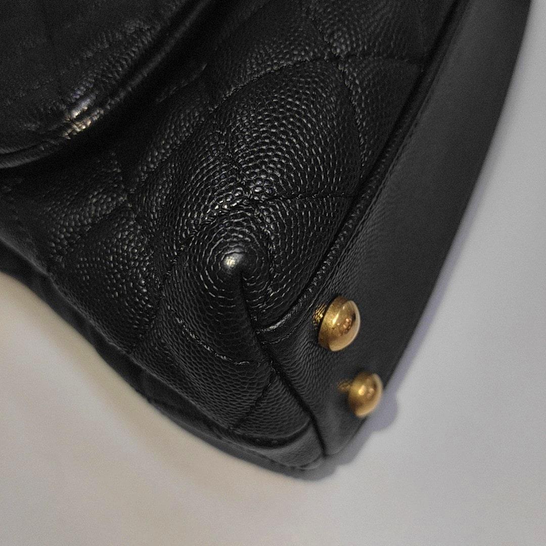 Chanel Coco Handle Small Black Caviar Leather Gold Hardware 2017 5