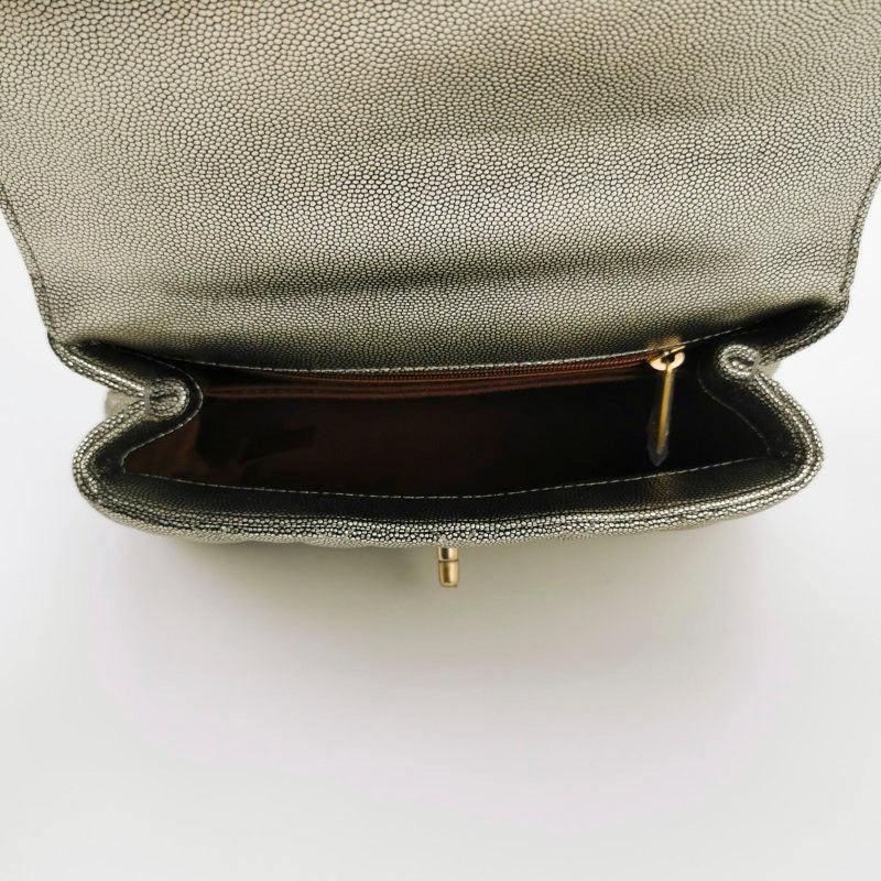 Chanel Coco Handle Small Metallic Caviar Leather Gold Hardware, 2019 1