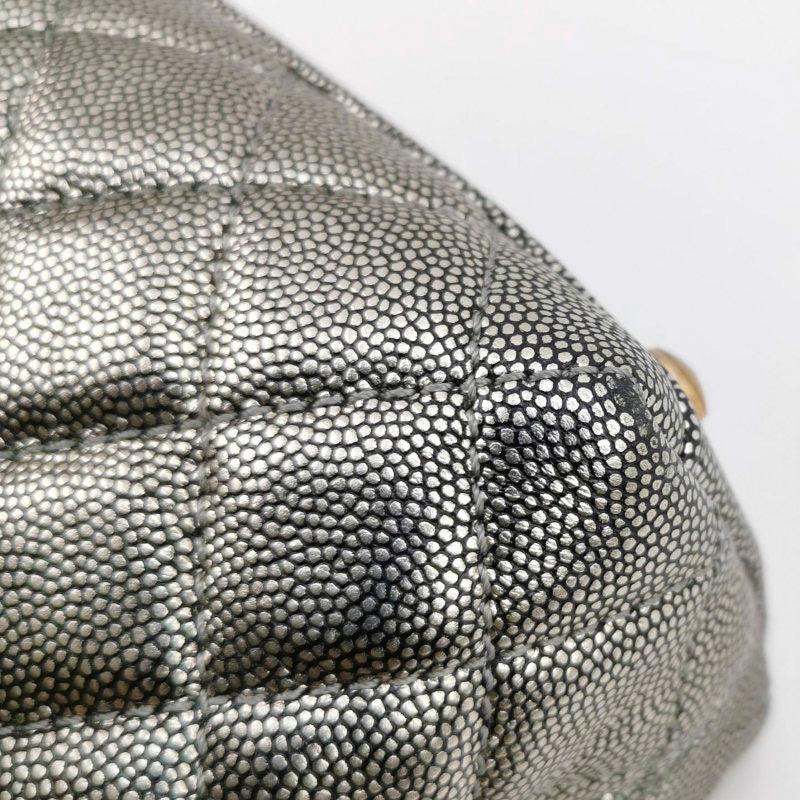 Chanel Coco Handle Small Metallic Caviar Leather Gold Hardware, 2019 4