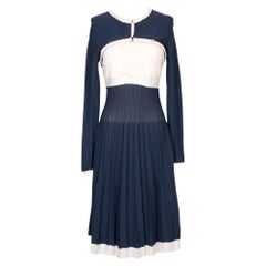 Chanel 'Coco Line' Weißes und marineblaues Set, 2008