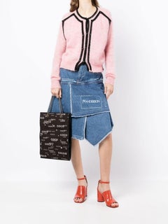 Chanel Coco Logo Canvas Shopping Tote