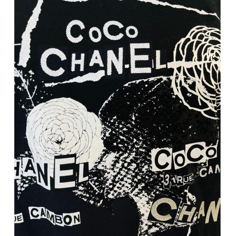 Chanel Coco Logo Cotton Sweatshirt In New Condition For Sale In London, GB