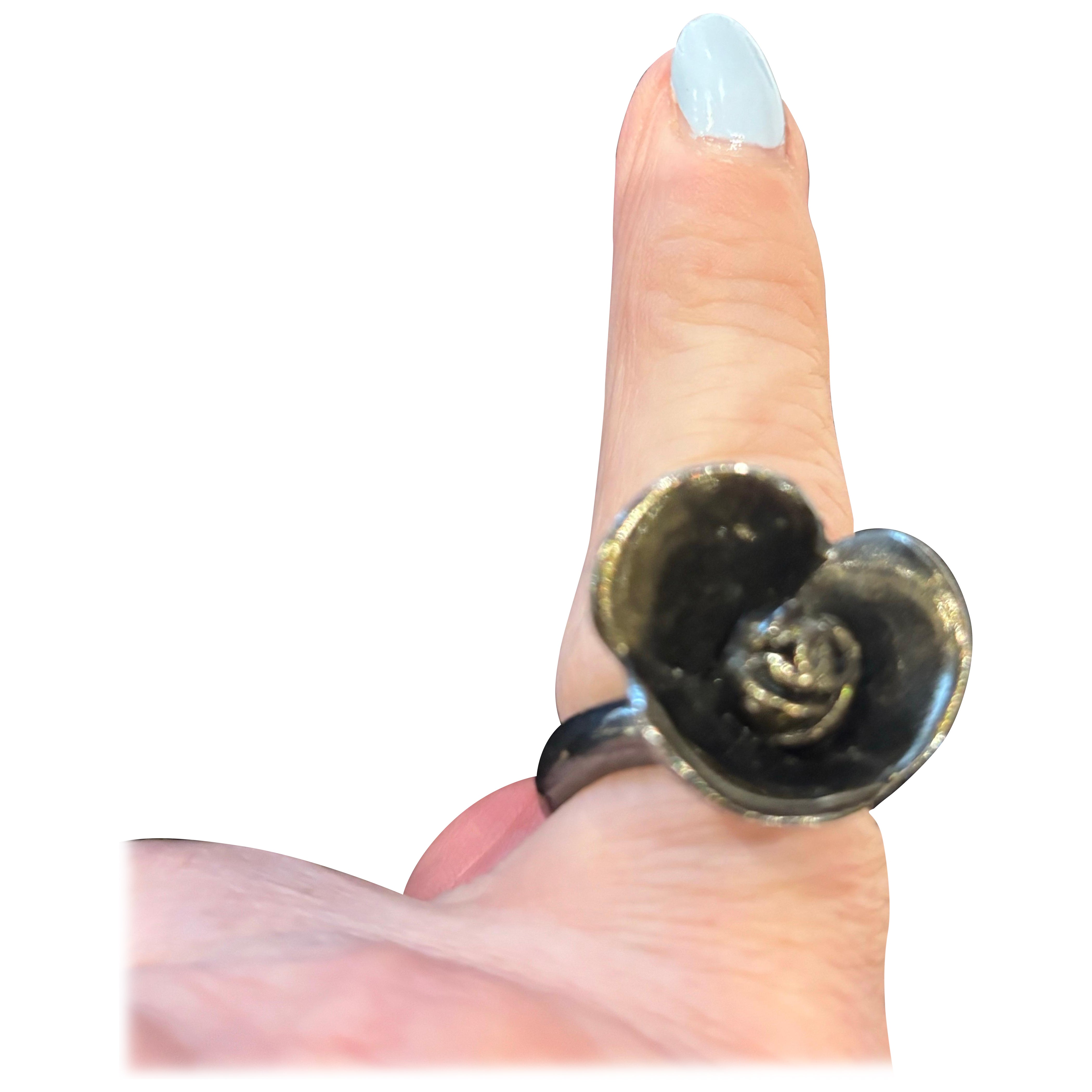 Anello Chanel Coco Mark 2001A in metallo - 7 con scatola in vendita