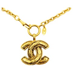 Chanel Coco Mark CC Matelasse Necklace/Pendant