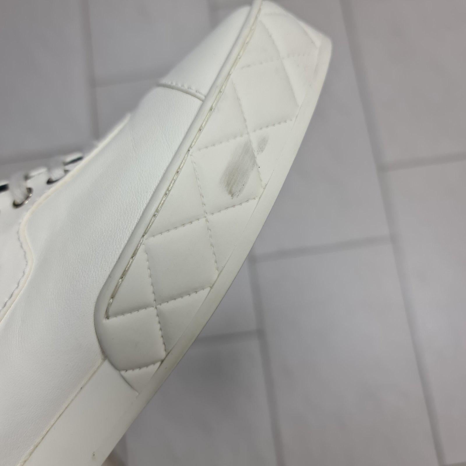 Chanel Coco Mark Leather Trainers Sneakers For Sale 4