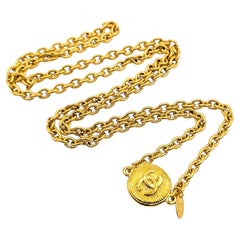 Chanel Coco Mark Medallion Necklace