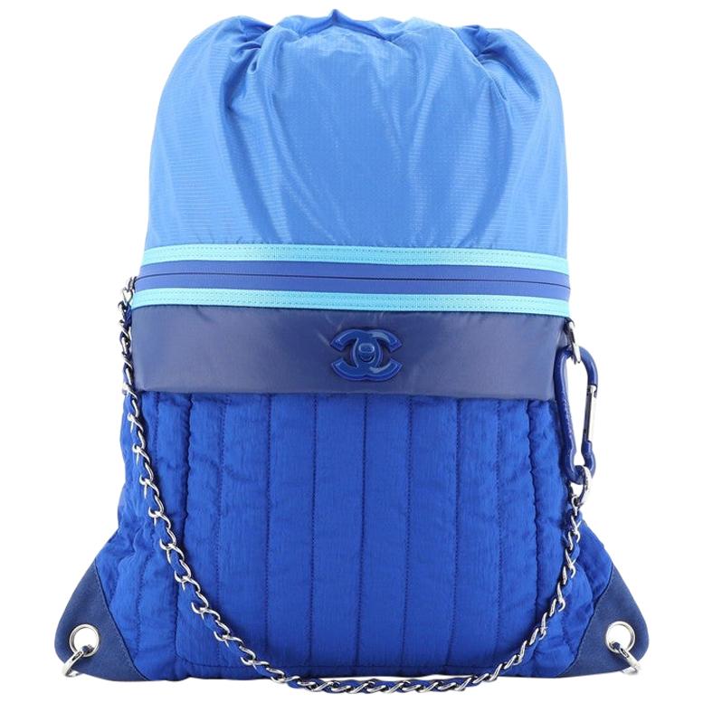 Chanel Coco Neige Backpack Quilted Nylon at 1stDibs