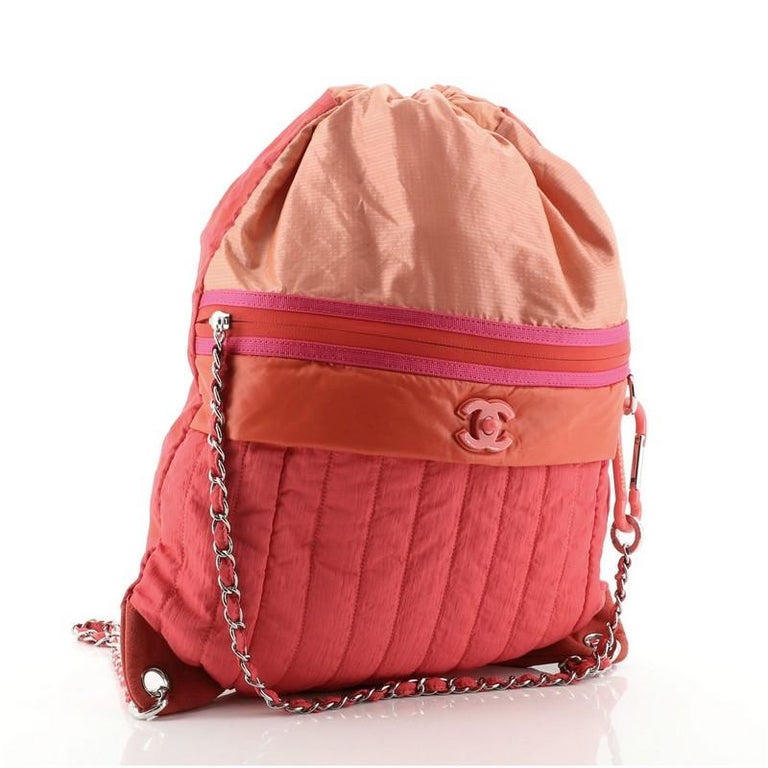 Chanel Coco Neige Convertible Backpack Vertical Quilted Nylon