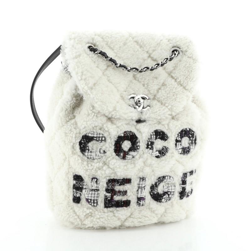 chanel coco neige backpack