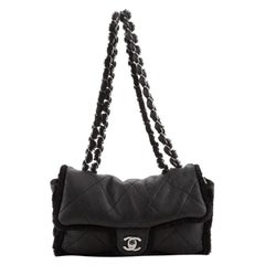 Chanel Coco Neige Flap Bag Quilted Lambskin and Shearling Medium