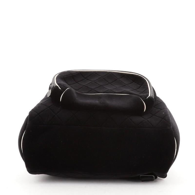 Women's Chanel Coco Neige Front Pocket Backpack Quilted Velvet