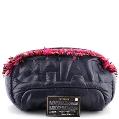 Chanel - Sac Coco Neige en nylon gaufré avec tweed